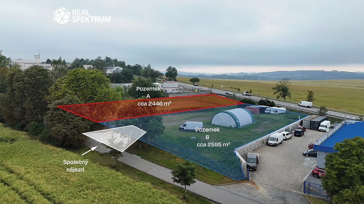 Pronájem komerčního pozemku 2595 m²